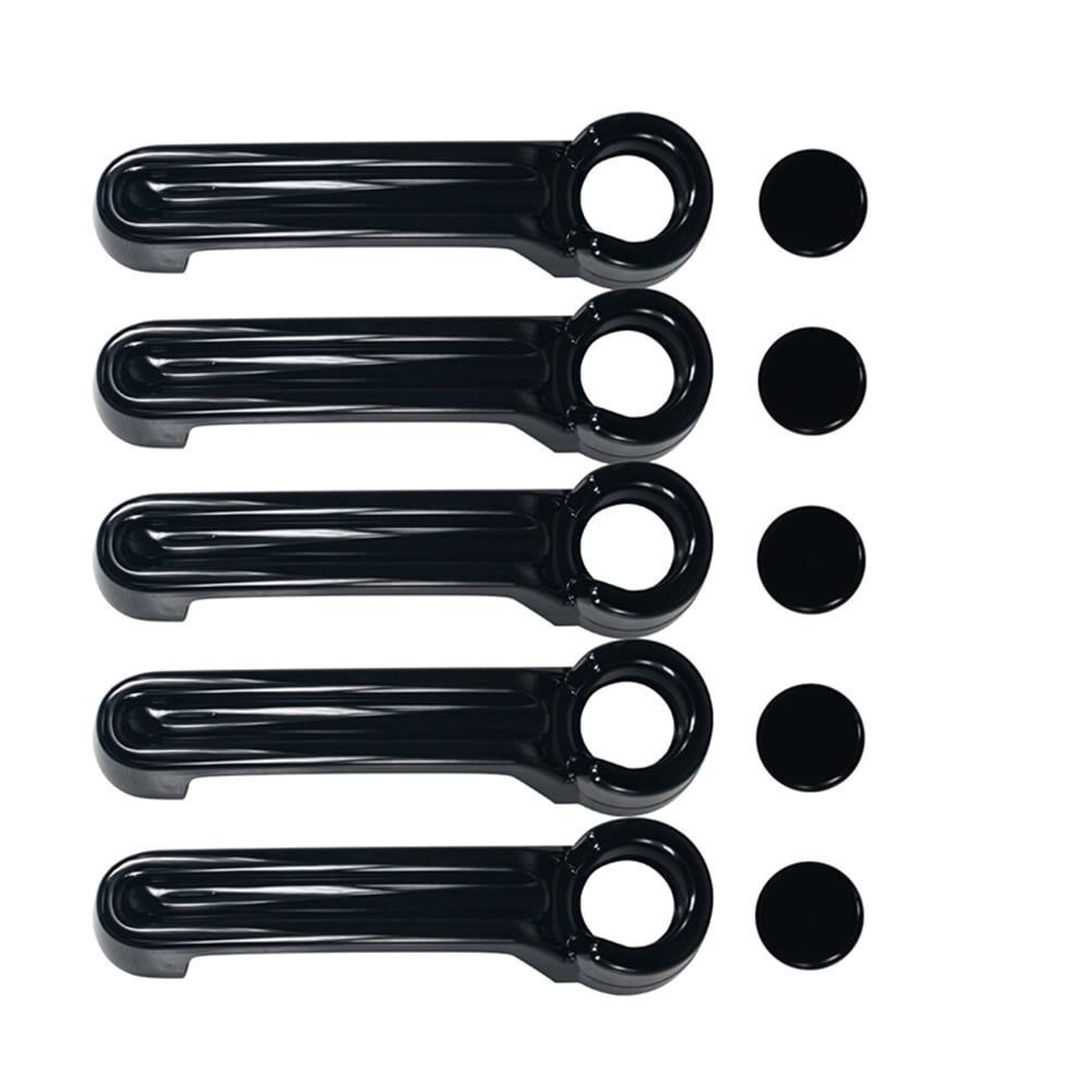 5x Car Door Handle Cover Molding Trim Accessories For Jeep Wrangler JK 2007-2018