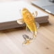 thumbnail image 5 of Figura realista de pez koi de la suerte, miniadorno de resina, escultura creativa de animal. Amarillo, 5 of 7