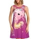 thumbnail image 1 of Fotbe Cute Pink Axolotl A Vestido de Verano sin Mangas para Mujer – Vestido Midi Línea A, Estilo Camiseta Floral, Vestido Playero Casual y Fluido, 1 of 7
