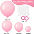 thumbnail image 2 of Pink Balloons 129pcs Light Pastel Pink Balloon Different Sizes 18 12 10 5 Inch for Garland Arch Birthday Party Baby Shower Gender Reveal Wedding Anniversary Easter Decoration, 2 of 14