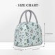 thumbnail image 2 of Fotbe Winter Wonderland Light Blue Bolsa de Almuerzo con Estampado, Lonchera Aislada, Contenedor de Comida Reutilizable Tipo Cooler a Prueba de Fugas, 2 of 6