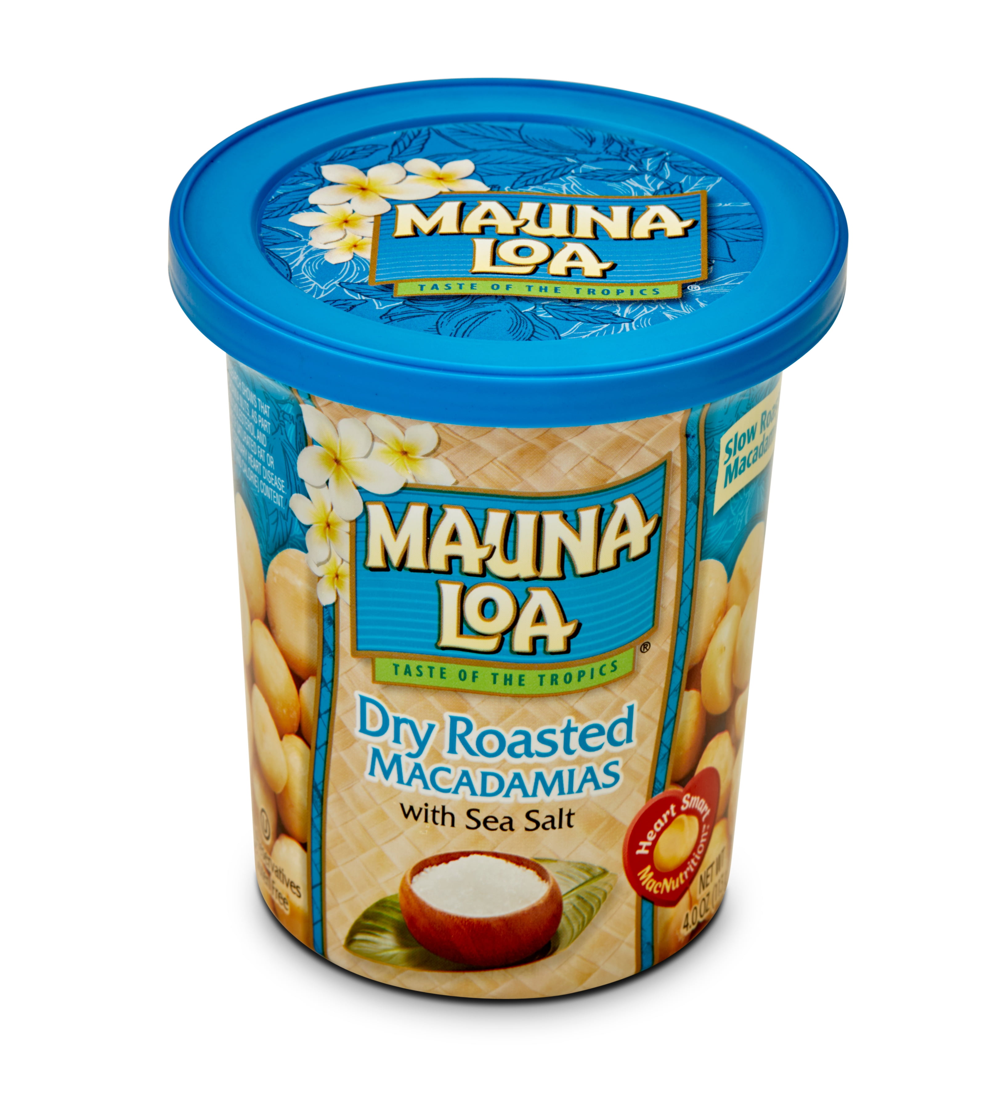 Mauna Loa Dry Roasted Macadamias with Sea Salt, 4 oz. Can