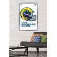 thumbnail image 3 of NFL Los Angeles Rams - Drip Helmet 20 Wall Poster, 14.725" x 22.375" Framed, 3 of 4