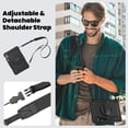 thumbnail image 7 of Case for Samsung Galaxy Tab S10+ Plus 2024/S9 FE+ Plus 12.4 inch with Screen Protector, 360 Degree Rotating Kickstand Hand Strap Shockproof Cover with Shoulder Strap, Black, 7 of 7