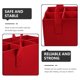 thumbnail image 3 of unbranded 2Ud Bolsa Tote Roja Para Con Separadores Flexibles Para Vino Cerveza Y Bebidas Con Asa, 3 of 6