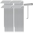 thumbnail image 1 of Estacas para Carpa OK5STAR 23 cm con Gancho en T Resistente 40 Unidades, 1 of 7