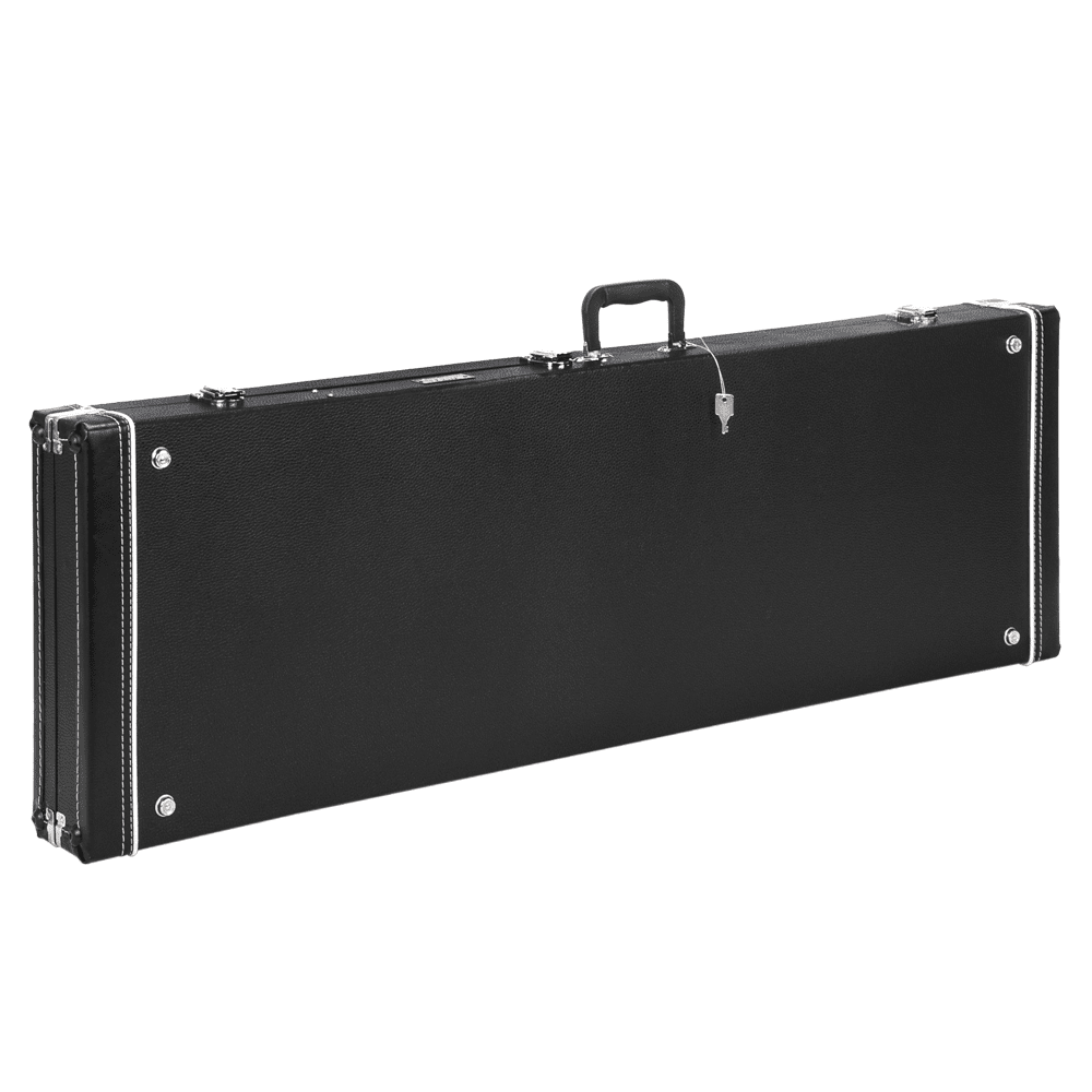 Tcbosik Lockable Hard-Shell Case for Electric Bass Guitars, Black