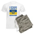 thumbnail image 6 of CafePress - I Stand With Ukraine Men's Light Pajamas - Men's Light Loose Fit Cotton Pajama Set, 6 of 7