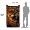 thumbnail image 5 of Cobija Juana Gallo Manta Frazada Diseño de Jaguar Fiestas Patrias Ultra Suave y ligera, 5 of 5
