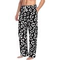 thumbnail image 2 of Xecao Black Leopard Men's Straight Lounge Pajama Pants: The Ultimate in Comfortable Sleepwear, 2 of 9