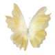 thumbnail image 1 of Mariposas de gasa 3D, mariposas de flores, mariposas artificiales de seda para decoración de bodas Amarillo, 1 of 9