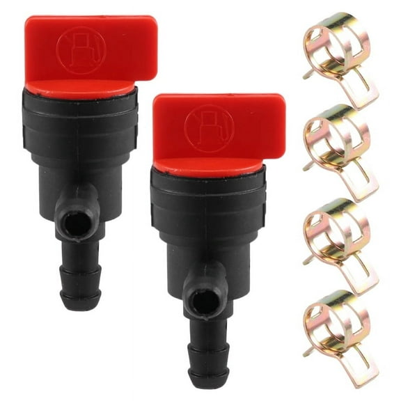 2PCS 1/4 inch 90 Degree Fuel Shut Off Valve for 698181 494539 697944 35857
