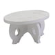 thumbnail image 5 of Soporte redondo para plantas de madera, soporte para macetas, soporte para macetas, presentación Blanco, 5 of 9