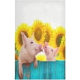 thumbnail image 2 of GZHJMY Kitchen Dish Towels, Funny Pig with Sunflowers Kitchen Towels Set of 4 Super Soft Absorbent Dish Towels Set Microfiber Polyester Kitchen Decorative Tea Towels, 28x18 Inch Washcloths, 2 of 7