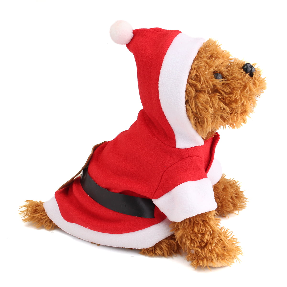 Pet Dog Puppy Santa Shirt Christmas Clothes Costumes Warm Jacket Coat Apparel