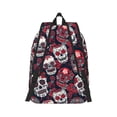 thumbnail image 3 of Balery Rose Flowers Vintage Canvas Backpack for Men and Women - Large Capacity, Durable Travel Laptop Bag for School, Work, Hiking, and Outdoor Activities, 3 of 7