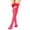 Hot Pink, variant on Lilgiuy Christmas Thigh High Stockings with Bow for Women Casual Solid Color High Tights Socks with Bow Plush Ball Warm Socks for Party Cosplay