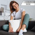 thumbnail image 5 of 22" x 22" Throw Pillow - White Dandelion: 2 PCS / 4 Sided. Luxurious Premium Microbead Fill w/ Reversible Cover Microsuede/Microplush Fabric. Forever Fluffy, Beautiful & Supportive. Soft & Comfy., 5 of 9