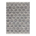thumbnail image 3 of Unique Loom Hygge Shag Collection Area Rug - Trellis (9' x 12' 2" Rectangle Gray/Beige), 3 of 7