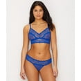 thumbnail image 3 of B.TEMPT'D Intimates Blue Lace Solid Everyday Thong Size: L, 3 of 3