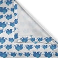 thumbnail image 6 of Ambesonne Animal Valance & Curtain, Blue Animal Theme, 55"x24", Blue White, 6 of 6