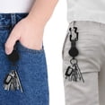 thumbnail image 3 of 2 Pack Retractable Key Chain with Multitool Carabiner Belt Clip and Key Ring for Key Holder High Elasticity of Steel Wire Rope, 3 of 10