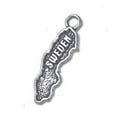 thumbnail image 1 of Sterling Silver 16" 1.2mm Box Chain Map Country Of Sweden Pendant Necklace, 1 of 2