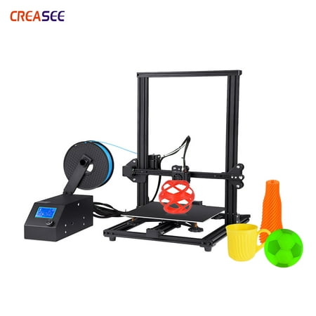 Creasee CS-10S 3D Printer DIY Kit High Precision Rapid Self-Assembly Resume Printing with 3.2 Inch Screen Large Print Size