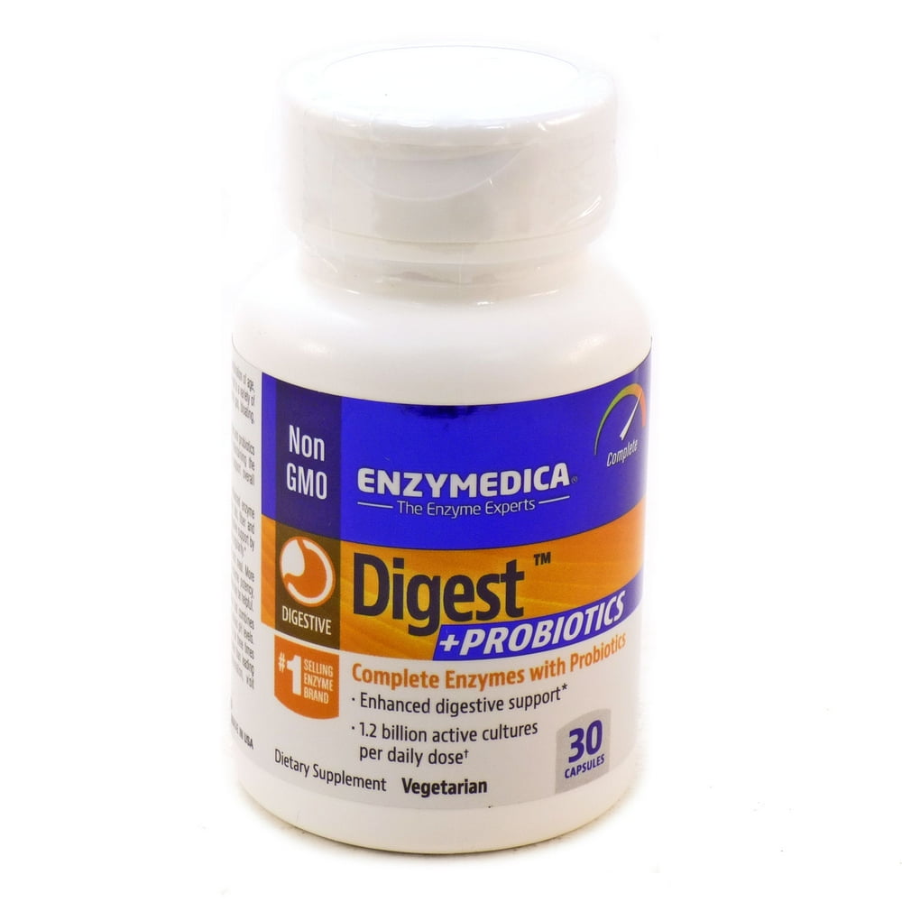 Digest Plus Probiotics By Enzymedica 30 Capsules