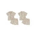 thumbnail image 2 of BemeyourBBs Toddler Baby Boy Summer Cotton Linen Clothes Cute Infant Boy Baseball Outfit Print Button Down Turn Down Neck Short Sleeve Shirt and Shorts 2 Pcs Set, 2 of 9