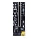 thumbnail image 3 of Methold Placa Exender PCI-E 1x a 6x, módulo de tarjeta USB 3,0 de 6 pines, adaptador de placa base de PC de escritorio con indicador LED, minero Electrónica miscelánea Ranura negra + cable rojo, 3 of 5