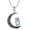 Owl, variant on Fox Necklace 925 Sterling Silver Celtic Moon Pendant Necklace Cute Animal Fox Jewelry Gifts for Women