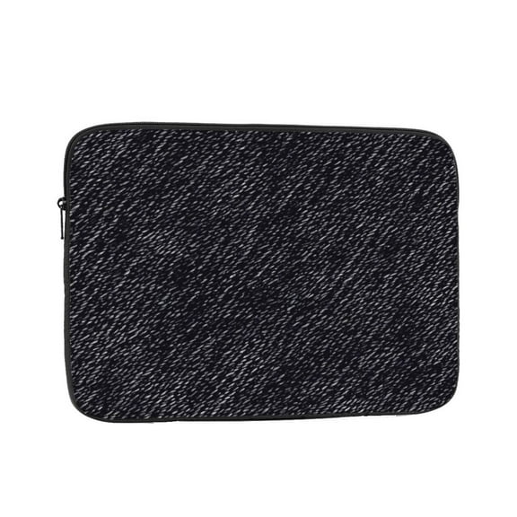 Laptop Sleeve Bag Compatible For iPad MacBook Air Pro Tablet Computer PC notebook Protective Fit in 10/12/13/14/15/16/17 inch Size black denim pattern texture (2)