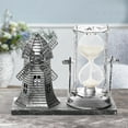 thumbnail image 4 of Vintage Hourglass Decor under $5! Kadlawus Vintage Hourglass Windmill Decor, Metal Tabletop Ornament with Rotating Timer, Desktop Shelf Mantel Decoration, Nostalgic Home Office Centerpiece, 4 of 8
