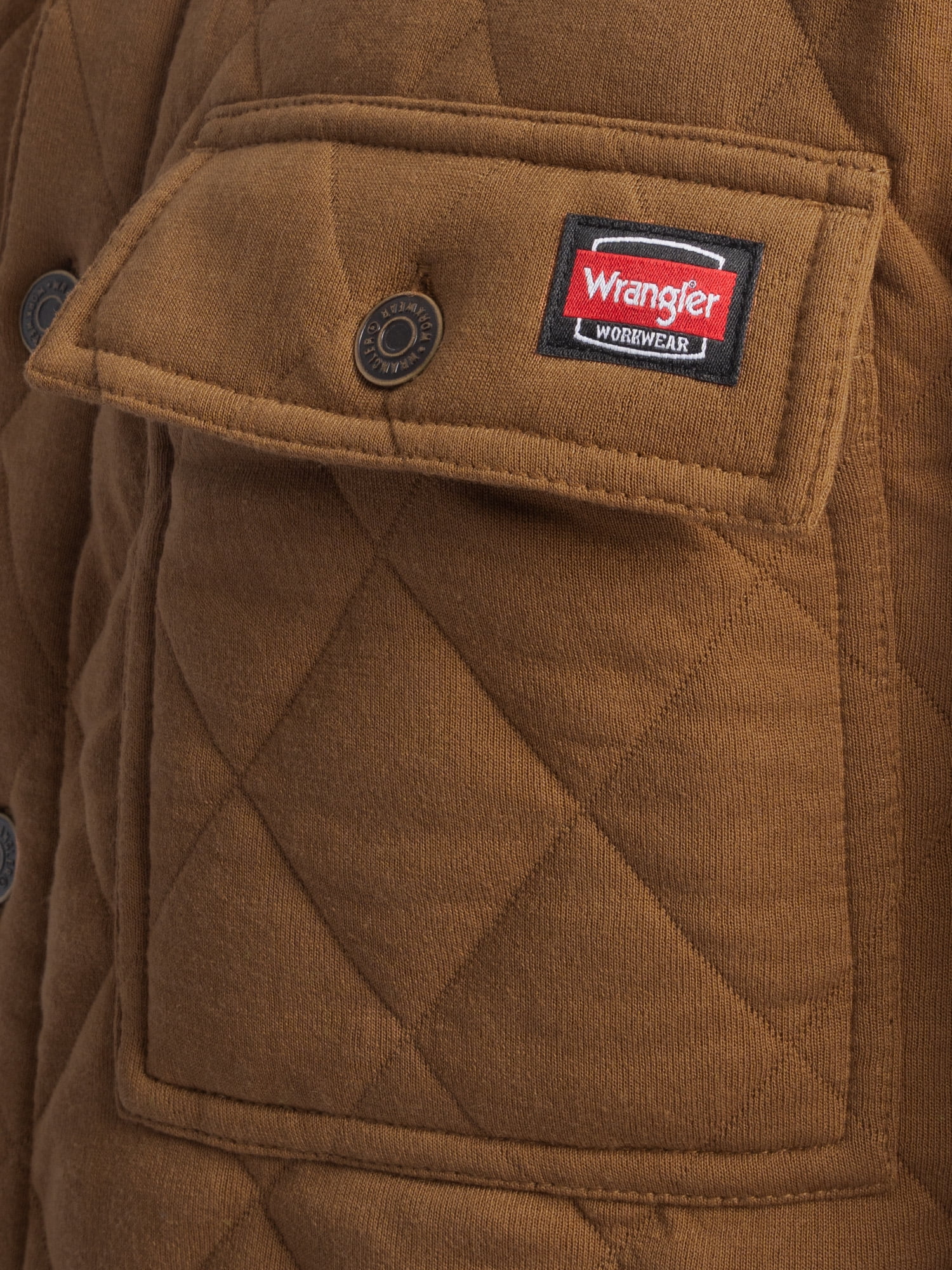 Wrangler Workwear Men's Durable Shirt Jacket Diamond Series, Size S-3XL