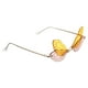 thumbnail image 3 of Wings Shield Sunglasses Dragonfly Wing Shape Glasses Outdoor Wear Gold 1Pair, 3 of 3