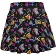 thumbnail image 4 of Arlun Womens Tennis Skorts for Women with Pockets Inner Shorts Fashion Geometrical Print High Waisted Flowy Athletic Golf Skorts for Running Workout Sports Summer Casual Wear 5-Black L, 4 of 6