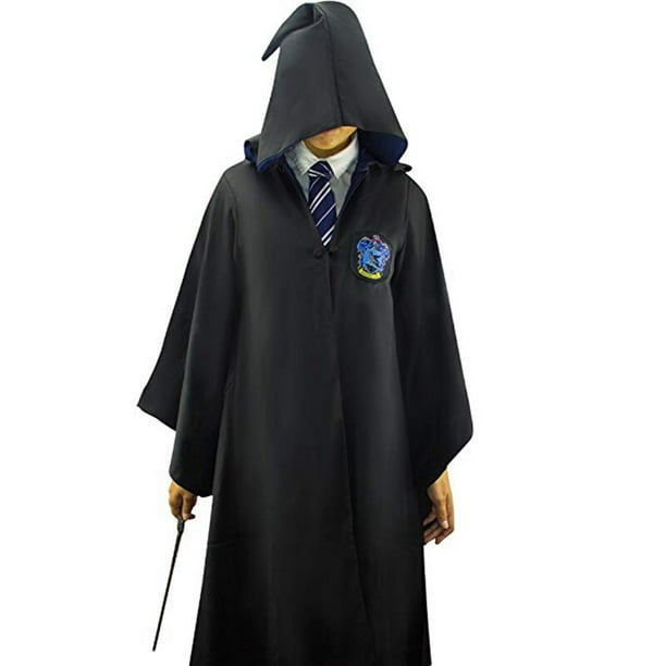 Capa Y Corbata De Mago Azul Para Adulto – Disfraz De Halloween, Carnaval Y Fiestas Temáticas (talla L)