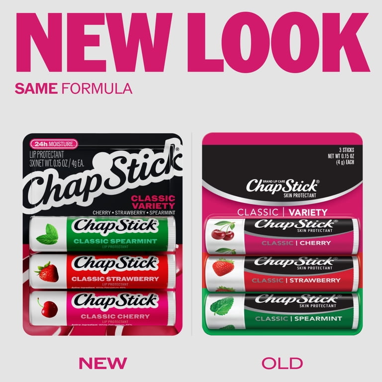 ChapStick Classic Flavored Lip Protectant Variety Pack, Prevent