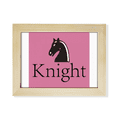 thumbnail image 1 of Knight Black Word Chess Game Desktop Photo Frame Picture Art Decoration Painting 6x8 inch, 1 of 3