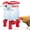 Red, variant on 2 Gallon Automatic Chicken Waterer , Float Valve Poultry Drinking Dispenser with 4 Cups, 13.12FT Hose, Filtered Water Control, Large Poultry Waterer for Chick Quail Duck Turkey(Red)