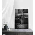 thumbnail image 2 of Inspirational Canvas Wall Art Motivational Framed Office Artwork Mindset Is Everything Wall Decor Framed Ready to Hang-12x18 inches, 2 of 6
