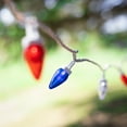 thumbnail image 2 of Northlight C7 LED  Patriotic Christmas Lights - Blue, White and Red - 16' White Wire - 25ct, 2 of 6