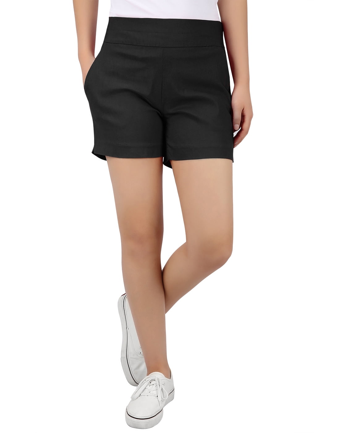 black chino shorts womens