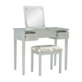 thumbnail image 5 of Atlin Designs 2 Piece Transitional Wood Bedroom Vanity Set in Silver, 5 of 17