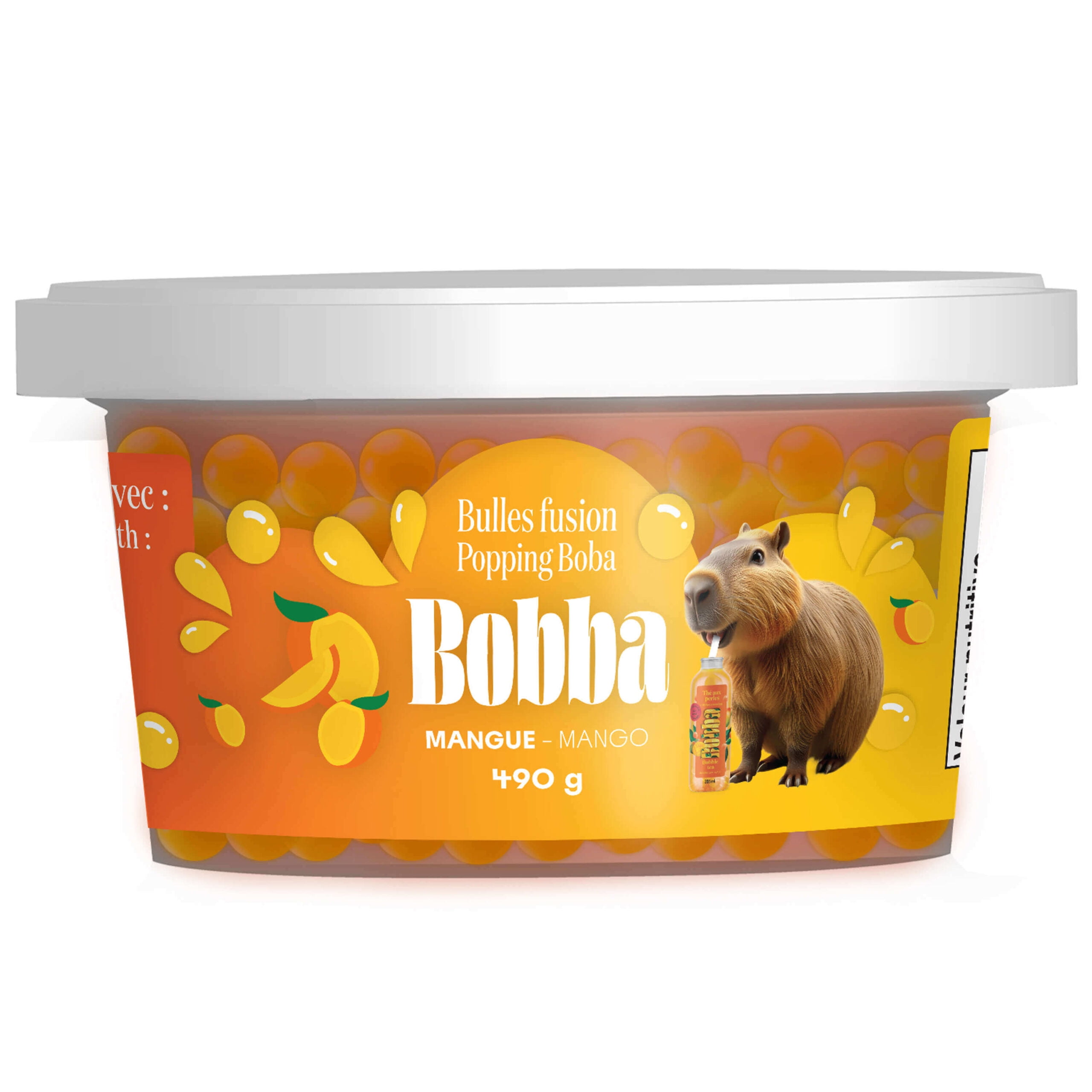 Bobba - Bulles fusion - Mangue - 490g Bobba - Popping Boba - Mango - 490 g