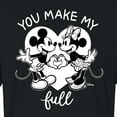 thumbnail image 3 of Disney - Mickey & Friends - Minnie & Mickey - You Make My Heart Full - Juniors Cropped Cotton Blend T-Shirt, 3 of 5