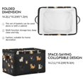 thumbnail image 2 of Yayeee 2 Pack Canvas Storage Basket with Handles for Shelves Fabric Bins Closet Organizer, Pixel Cat, 2 of 8