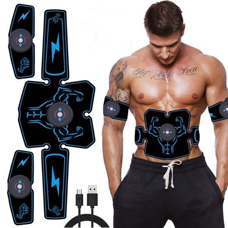 Electric Muscle Abdominal Toner Machine Fat Burner Belly Shaper ABS Toning Belt 