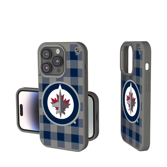 Keyscaper  Winnipeg Jets Plaid Soft Touch iPhone Case